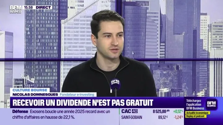 Nicolas Domnesques sur BFM Business : Recevoir un dividende n'est pas un cadeau gratuit