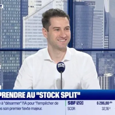 Nicolas Domnesques sur le plateau de BFM Business